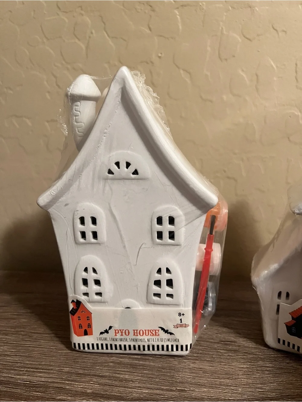 Target Bullseye DIY Paintable Ceramic Halloween Spooky Haunted Houses NWT